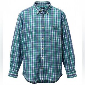 Vineyard Vines Green and Blue Plaid Button Down Shirt